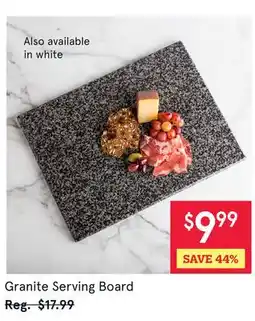 Kitchen Stuff Plus Granite Serving Board offer