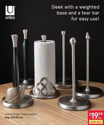 Kitchen Stuff Plus Umbra Paper Towel Holders offer