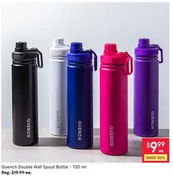 Kitchen Stuff Plus Quench Double Wall Spout Bottle - 720 ml offer