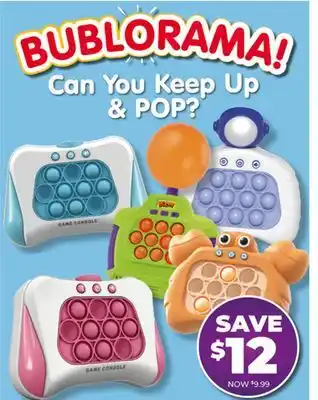 Showcase Bublorama! Can You Keep Up & POP? offer