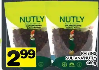 Supermarché PA RAISINS SULTANA NUTLY offer