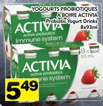 Supermarché PA YOGOURTS PROBIOTIQUES À BOIRE ACTIVIA | Probiotic Yogurt Drinks offer