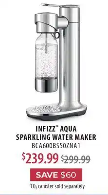 TA Appliances & Barbecues INFIZZ AQUA SPARKLING WATER MAKER offer