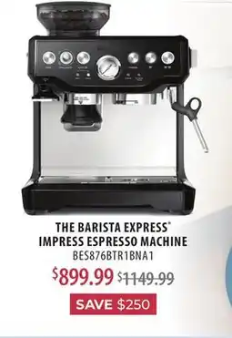 TA Appliances & Barbecues BREVILLE THE BARISTA EXPRESS IMPRESS ESPRESSO MACHINE offer