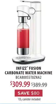 TA Appliances & Barbecues BREVILLE INFIZZ FUSION CARBONATE WATER MACHINE offer