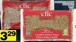 Supermarché PA LENTILLES (LAIRD OU ESTON) CLIC |CLIC Lentils offer