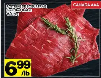 Supermarché PA POITRINE DE BOEUF FRAIS | Fresh Beef Brisket offer