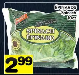 Supermarché PA ÉPINARDS | Spinach offer