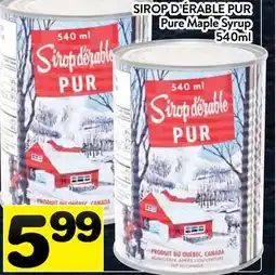 Supermarché PA SIROP D'ÉRABLE PUR | Pure Maple Syrup offer