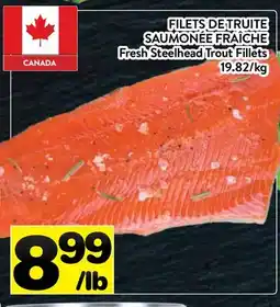 Supermarché PA FILETS DE TRUITE SAUMONÉE FRAÎCHE |Fresh Steelhead Trout Fillets offer