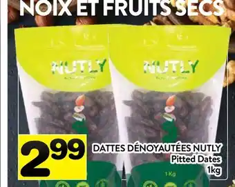 Supermarché PA DATTES DÉNOYAUTÉES NUTLY | Pitted Dates offer