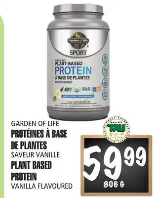 Marches Tau PROTÉINES À BASE DE PLANTES GARDEN OF LIFE offer