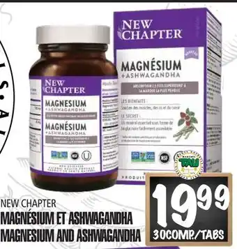 Marches Tau MAGNÉSIUM ET ASHWAGANDHA NEW CHAPTER offer