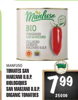 Marches Tau TOMATESSAN MARZANOD.O.P. BIOLOGIQUES MANFUSO offer