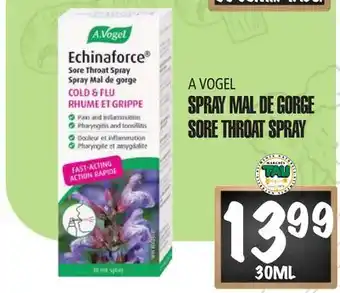 Marches Tau SPRAY MAL DE GORGE A VOGEL offer