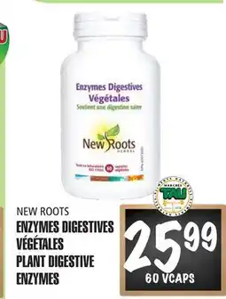 Marches Tau ENZYMES DIGESTIVES VÉGÉTALES NEW ROOTS offer