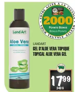 Marches Tau GEL D'ALOE VERA TOPIQUE LAND ART offer