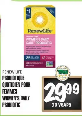 Marches Tau PROBIOTIQUE QUOTIDIENPOUR FEMMES RENEW LIFE offer