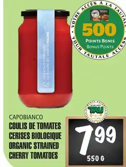 Marches Tau COULIS DE TOMATES CERISES BIOLOGIQUE CAPOBIANCO offer