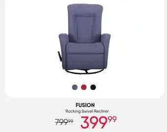 Meubles RD FUSION Rocking Swivel Recliner offer