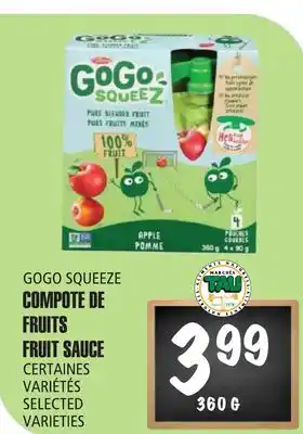 Marches Tau COMPOTE DE FRUITS GOGO SQUEEZE offer