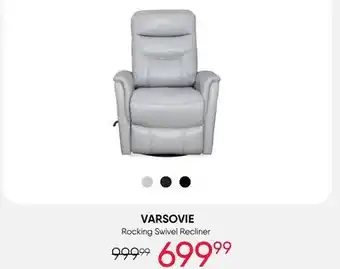 Meubles RD Varsovie - Swivel Recliner offer