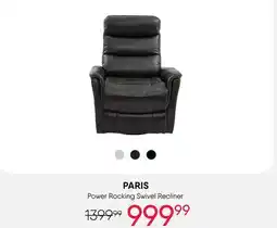 Meubles RD PARIS Power Rocking Swivel Recliner offer