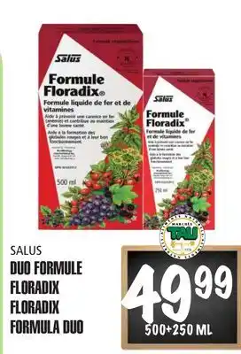 Marches Tau DUO FORMULE FLORADIX SALUS offer