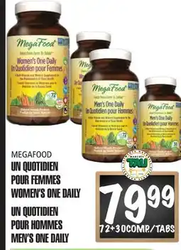 Marches Tau UN QUOTIDIEN POUR FEMMES WOMEN'S ONE DAILY MEGAFOOD offer