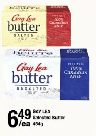 Arz Fine Foods Gay Lea selected butter offer