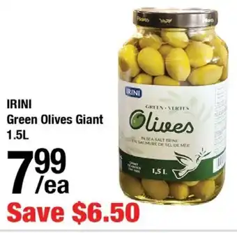 Arz Fine Foods Irini green olives giant offer