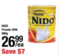 Arz Fine Foods Nido powder milk offer