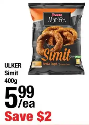 Arz Fine Foods Ulker simit offer