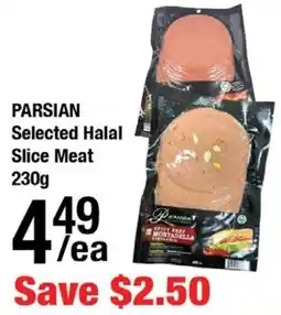 Arz Fine Foods Parsian selected halal slice meat offer