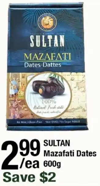 Arz Fine Foods Sultan mazafati dates offer