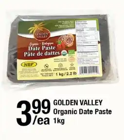 Arz Fine Foods Golden valley organic date paste offer