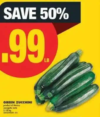 No Frills Green zucchini offer