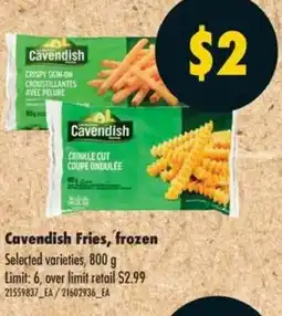 No Frills Cavendish Fries, frozen offer