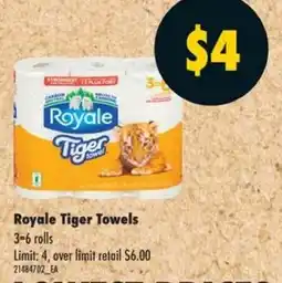 No Frills Royale Tiger Towels offer