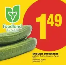 No Frills English cucumbers offer