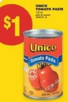 No Frills Unico tomato paste offer