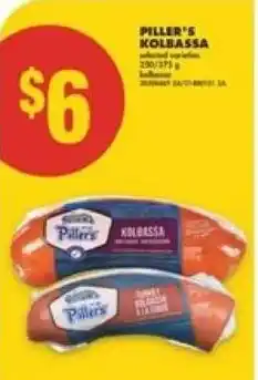 No Frills Piller's kolbassa offer