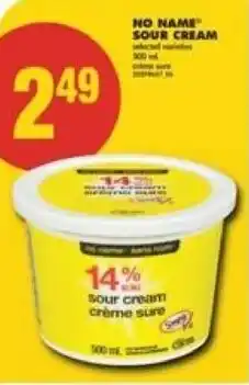 No Frills No name sour cream offer