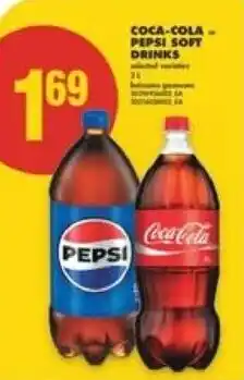 No Frills Coca-cola pepsi soft drinks offer