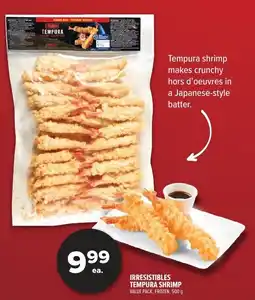 Metro Irresistibles tempura shrimp offer