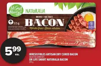 Metro Irresistibles artisan dry cured bacon or life smart naturalia bacon offer