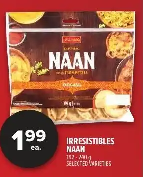 Metro Irresistibles naan offer