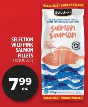 Metro Selection wild pink salmon fillets offer