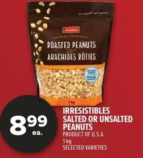 Metro Irresistibles salted or unsalted peanuts offer