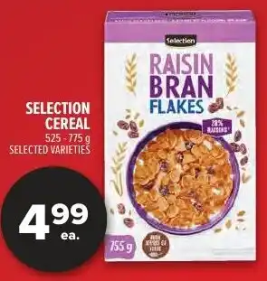 Metro Selection cereal offer